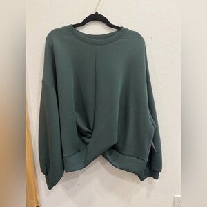Old Navy Forest Green Twist Sweatshirt